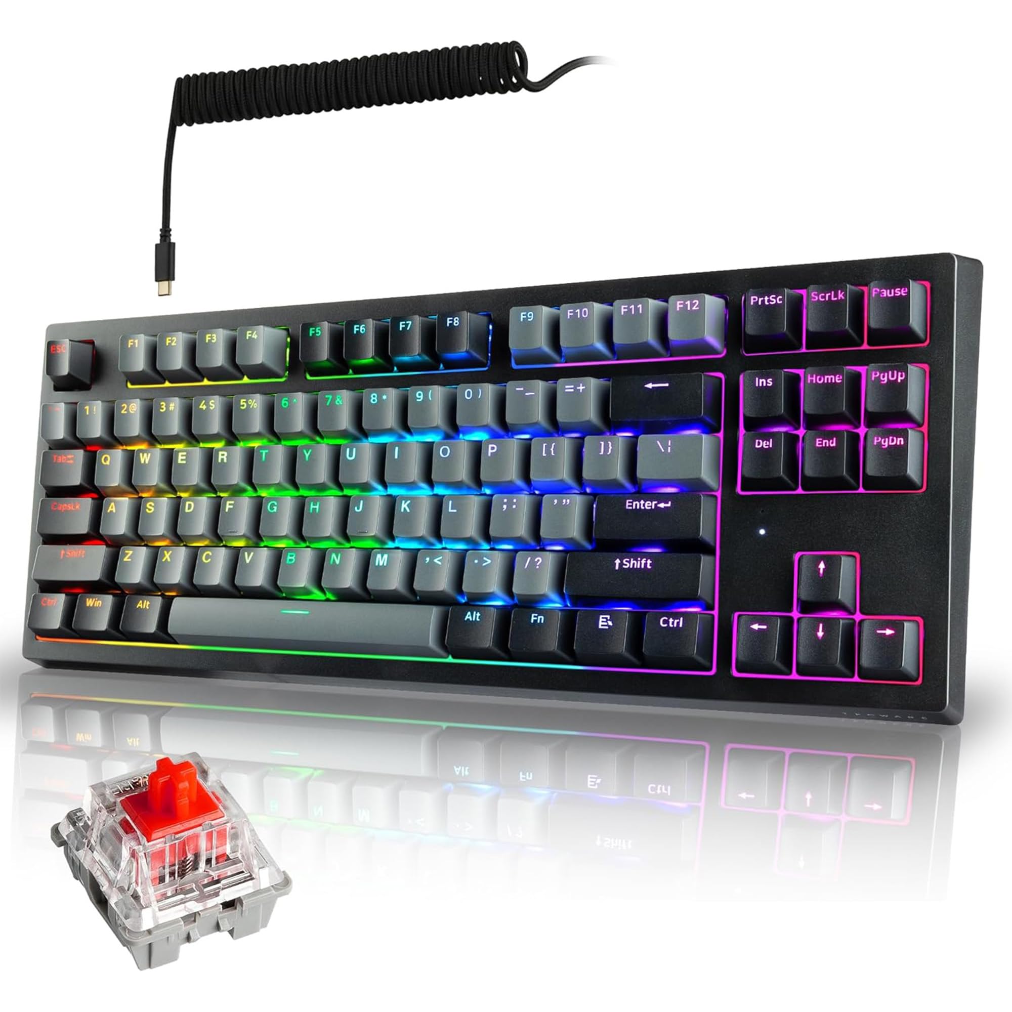 Clavier mécanique hotswap TECWARE Phantom+ Elite avec profil sonore Thocky unique - 10