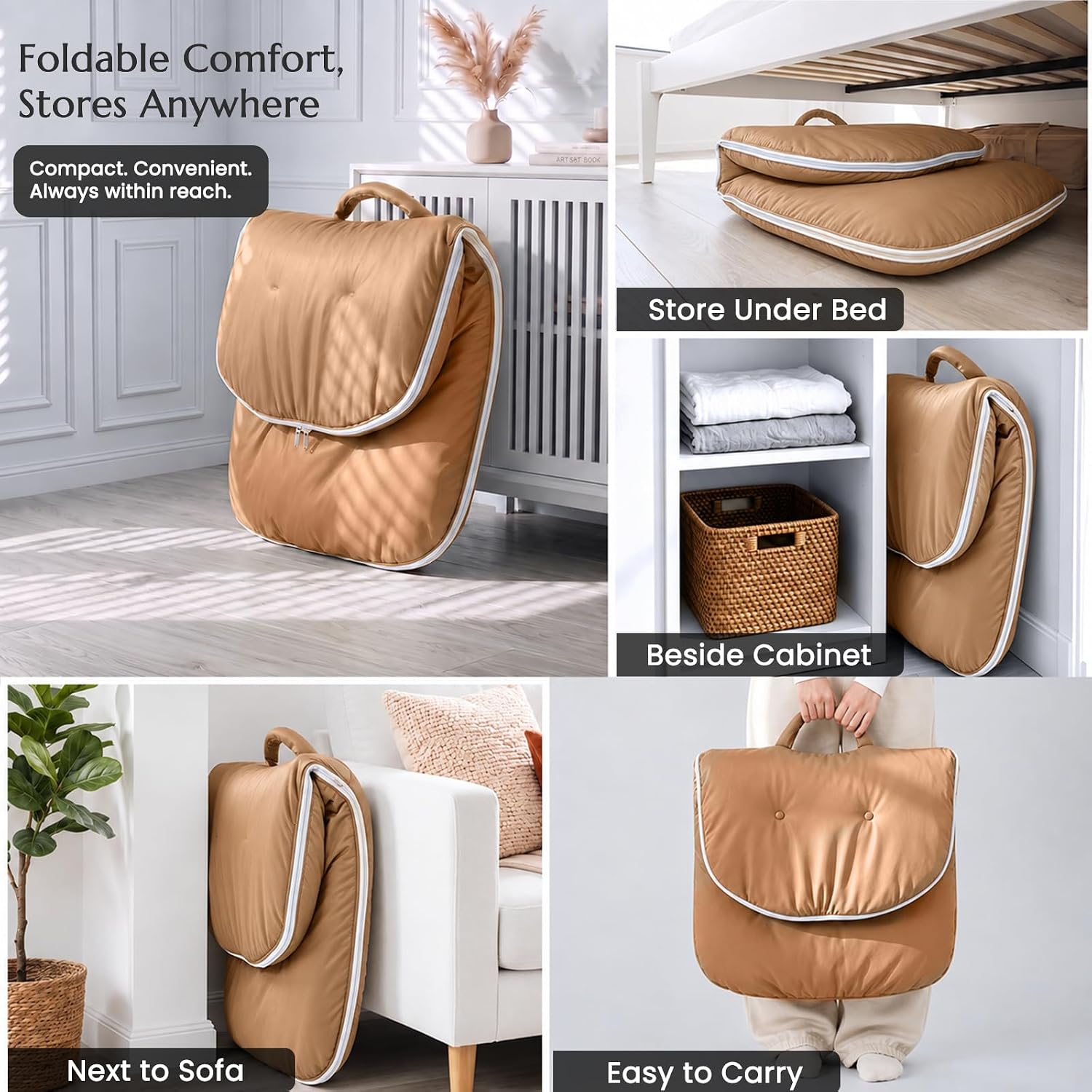 ZonLi Adjustable Floor Chair with Back Support