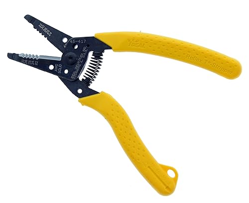 Miniatura 4 de IDEAL Electrical 45-417 Premium Reflex T Pelacables - 22-30 AWG sólido, 24-32 AWG trenzado, pelacables con nariz de alicates, cierre deslizante,