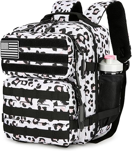 Miniatura 8 de Mini mochila táctica de 9L para hombres y mujeres, mochila táctica pequeña para senderismo, bolsa táctica pequeña, paquete de fitness, Negro&rojo,