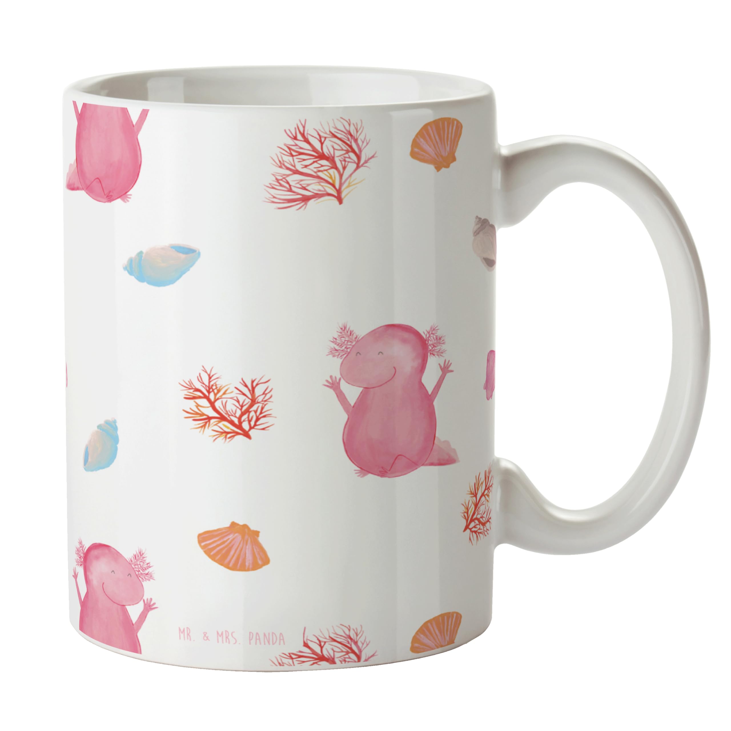 Mr. & Mrs. Panda Axolotl Tequila Teetasse – Aus Glas, Mit Spruch, Hitzebeständig, Witziges Geschenk