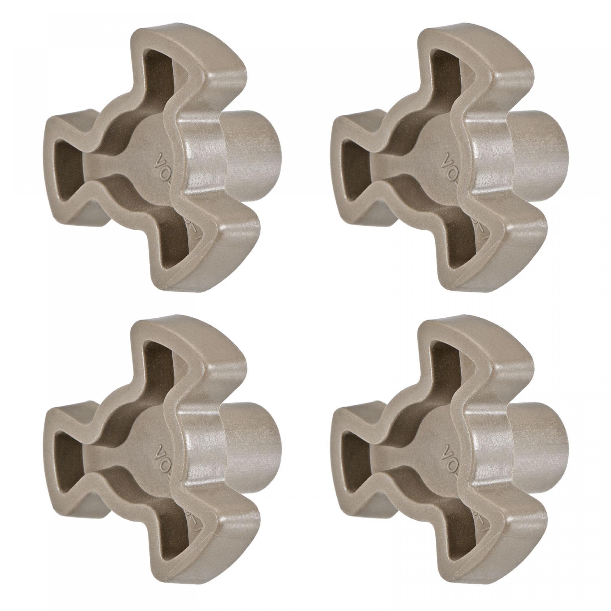 Muiltvoe Microwave Oven Turntable Roller Support Coupler Shaft Replacement 5mm x 7mm 4 Pcs