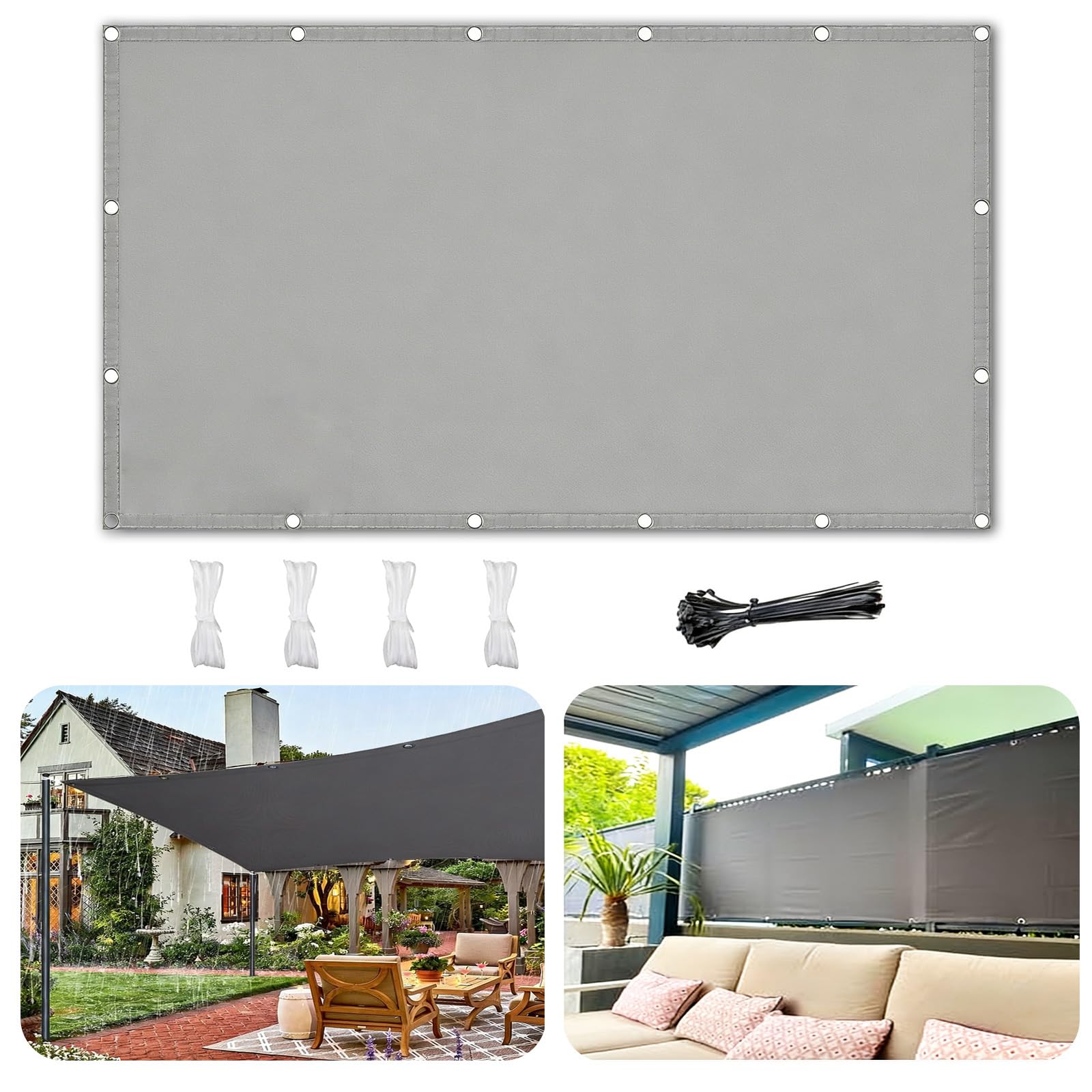 Toldo impermeable de patio para crear sombras frescas en jardin