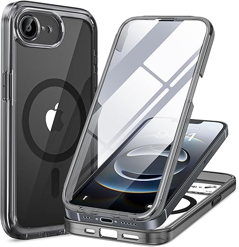 Miniatura 135 de Miracase Funda para iPhone SE de 3ª/2ª generación 2022 2020 de cuerpo completo con protector de pantalla de vidrio integrado, resistente protección