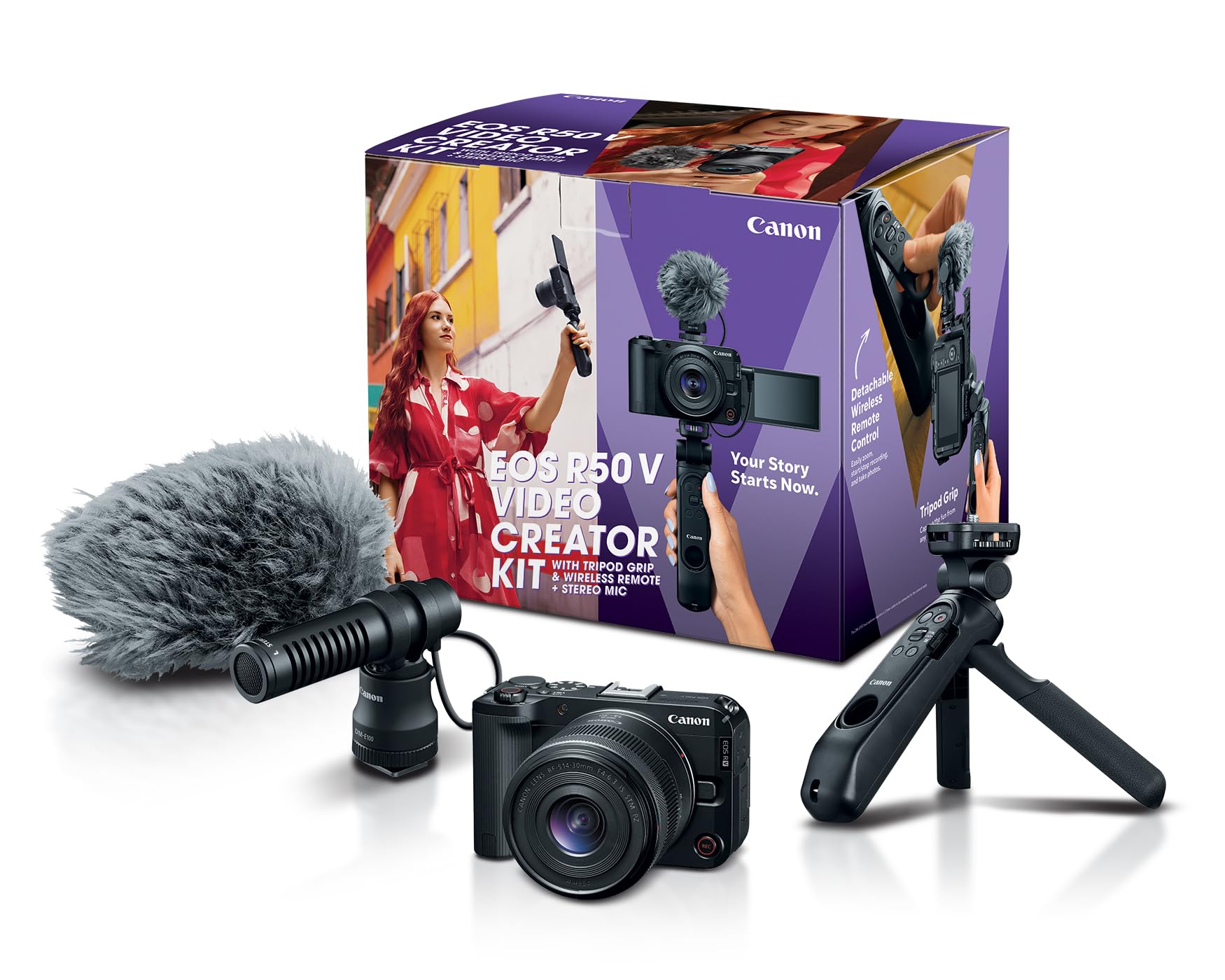 canon eos r50 v video creator kit