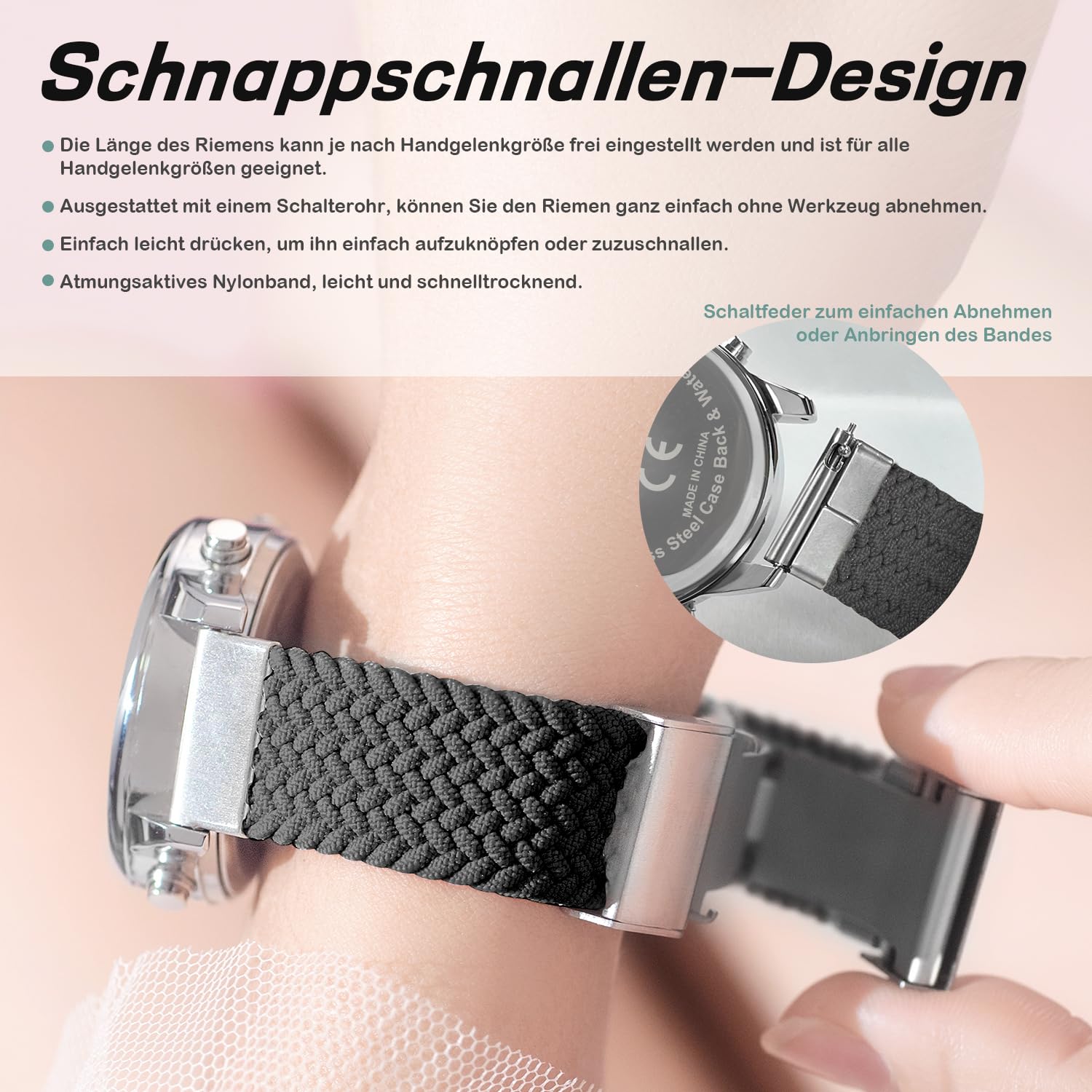 Hearkent Schrittzähler-Uhr für Damen, Fitness-Tracker zum Gehen, wasserdichte Sportuhr, Kalorienzähler, Armbanduhr mit großem Digitaldisplay, Senioren, Frauen, ältere Menschen