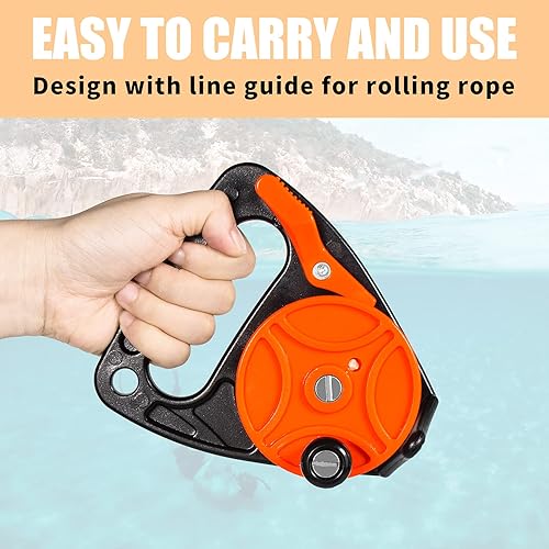 Miniatura 4 de Anclaje compacto de 150 pies para kayak con tapón de pulgar para buceo submarino de seguridad