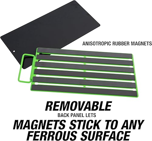 Miniatura 5 de OEMTOOLS 22389 Pro Bandeja magnética para dados, organizador de trinquete personalizable, pernos de accionamiento ajustables, organizador de juego