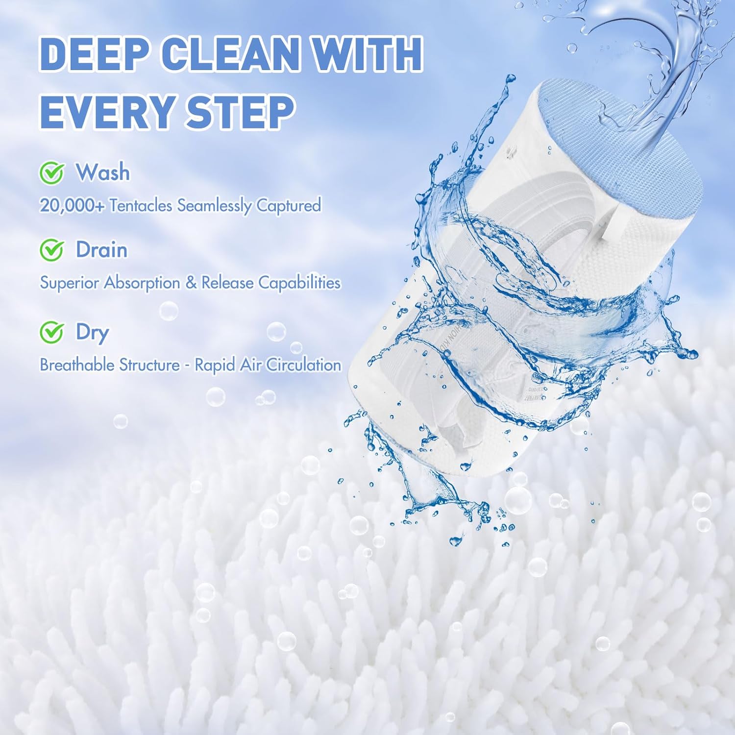 Shoe Washing Machine Bag w/Shoe Trees to Prevent Deformation - Sneaker Cleaner Bag Reusable Lint-Free Large Laundry Shoe Bag, Tennis Shoes Wash Kit Home Travel Essentials, White 2pcs - Image 4