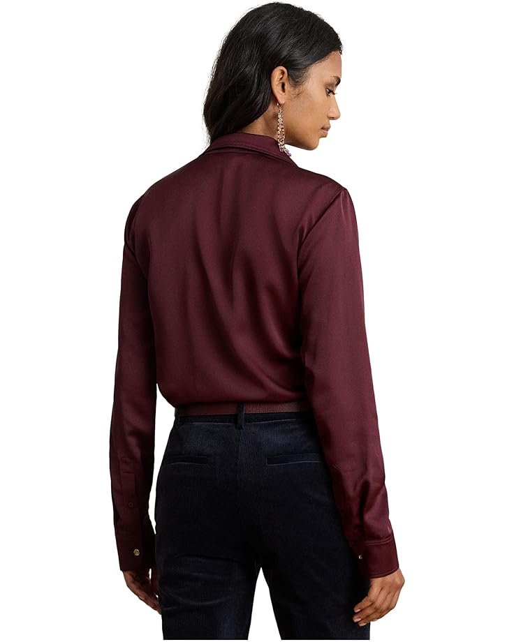 Lauren Ralph Lauren Classic Fit Satin Charmeuse Shirt - #2 of 4