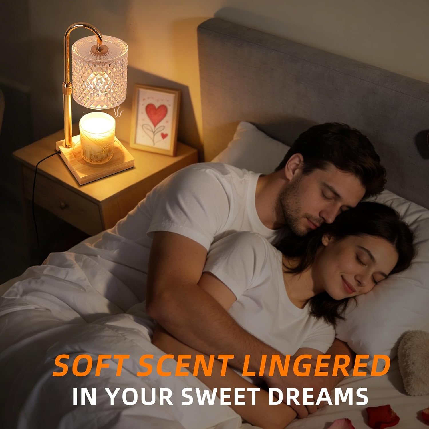 Candle Warmer Lp with Timer Dimmer Adjustable Height, Candle Warmer