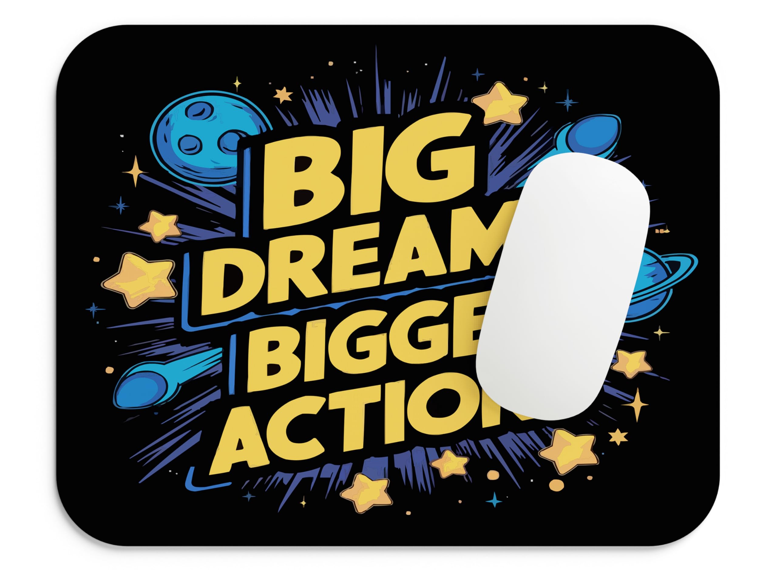 Blackmoor Gaming Mouse Pad 9×7 Inch – Ergonomic Smooth Surface, Non-Slip Rubber Base, Print Mouse Mat for Gamers, Students & Office – Motivational Quotes