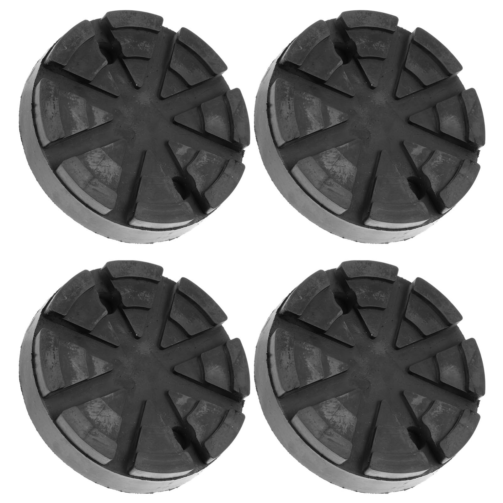 JECOMPRIS 4pcs Lift Tray Mat Outlet Adapter Automotive Car Rv Jack Pads Jack Pads for Rvs Jack Stand Pads Pinch Weld Jack Adapter Slotted Jack Pad Jack Blocks Rubber Floor Fall to The Ground