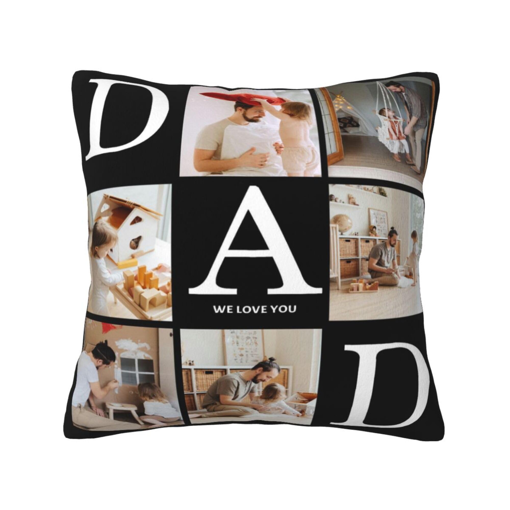 NGGBBDYGB Personalized Pillow Case 18x18 Custom Throw Pillow Cover Customized Pillow With Name