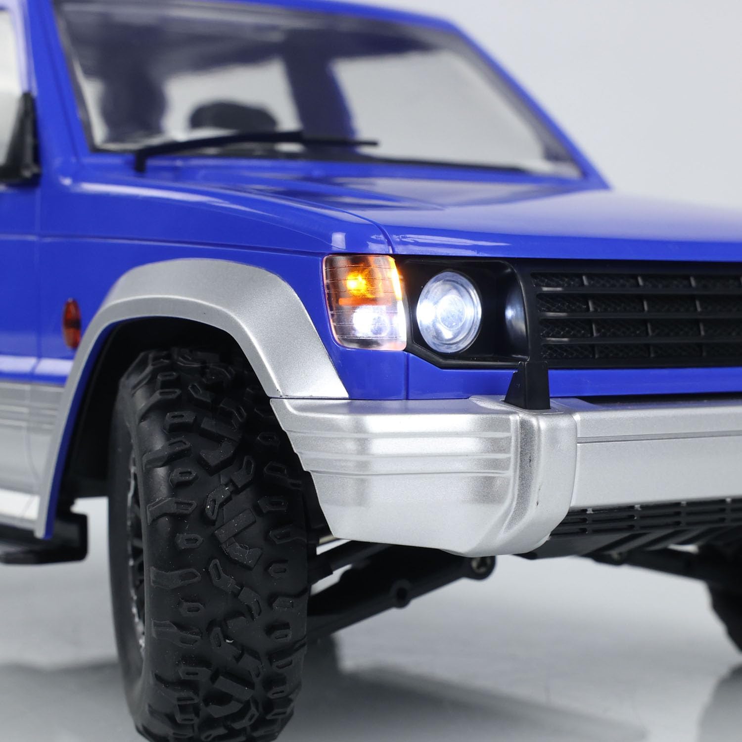 4WD 1/14 4X4 Wireless Control Off-Road Vehicles RC Crawler Car Model LDRC LD1297 Light System Motor Servo ESC(Blue) RTR Crawler Model