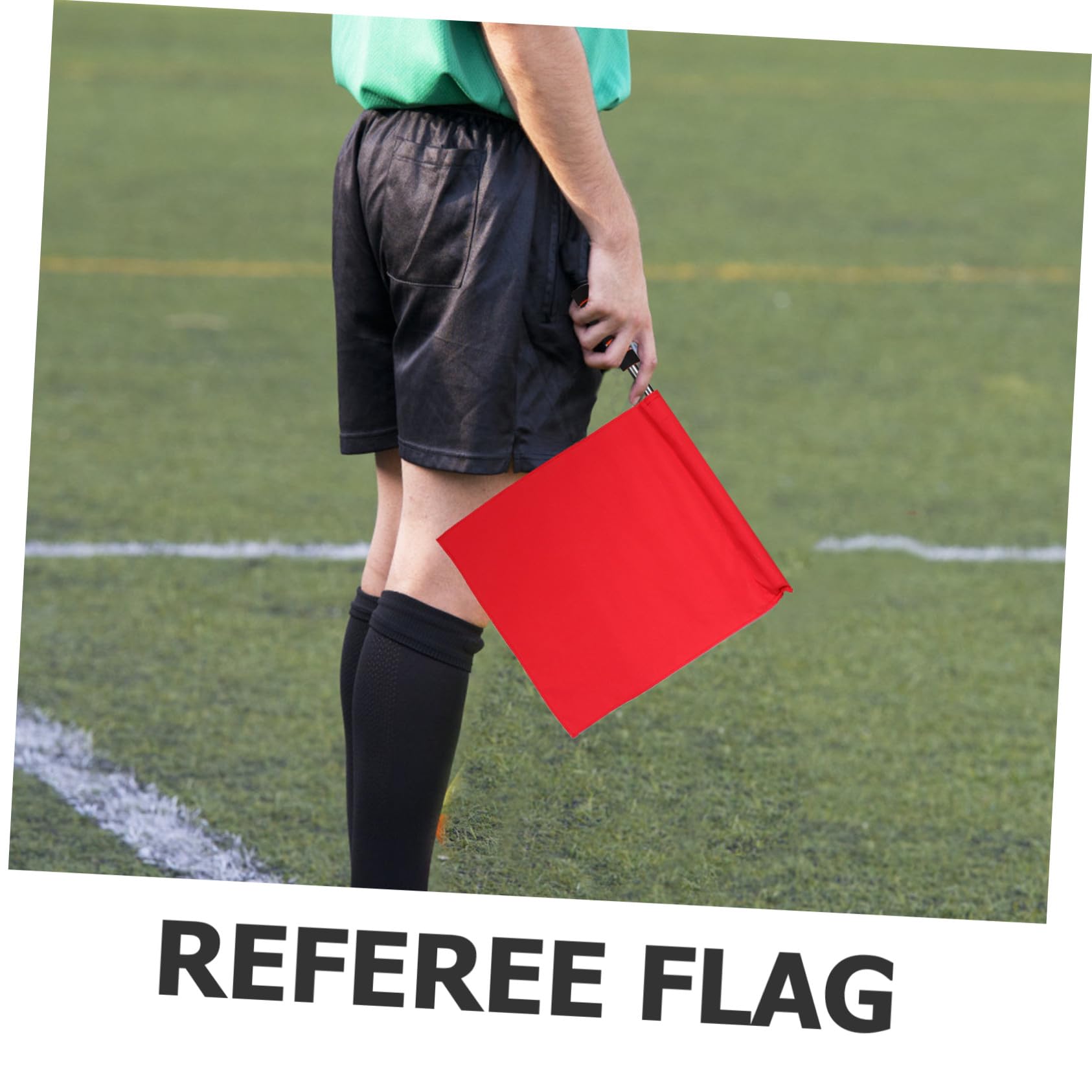 8 Piezas Banderas de Árbitro Multicolor para Fútbol y Voleibol Claras para Oficiales Bandera Amarilla de Reemplazo Accesorio y Resistente para Arbitraje Deportivo
