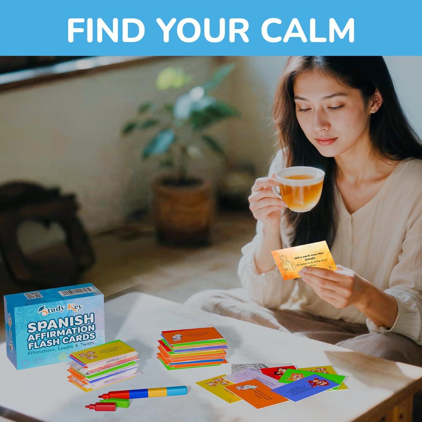 400+ Spanish English Flash Cards for Adults & Kids Ages 12+ - Verb Conjugation, Nouns, Adjectives & Phrases tonque twisters affrimations to Learn Spanish for Adult Beginners Flashcards