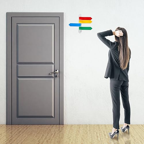 Miniatura 7 de BBTO Paquete de 1 bandera para sala de exámenes, 7 pulgadas de largo, banderas de puerta de colores primarios, indicadores de estado de sala de