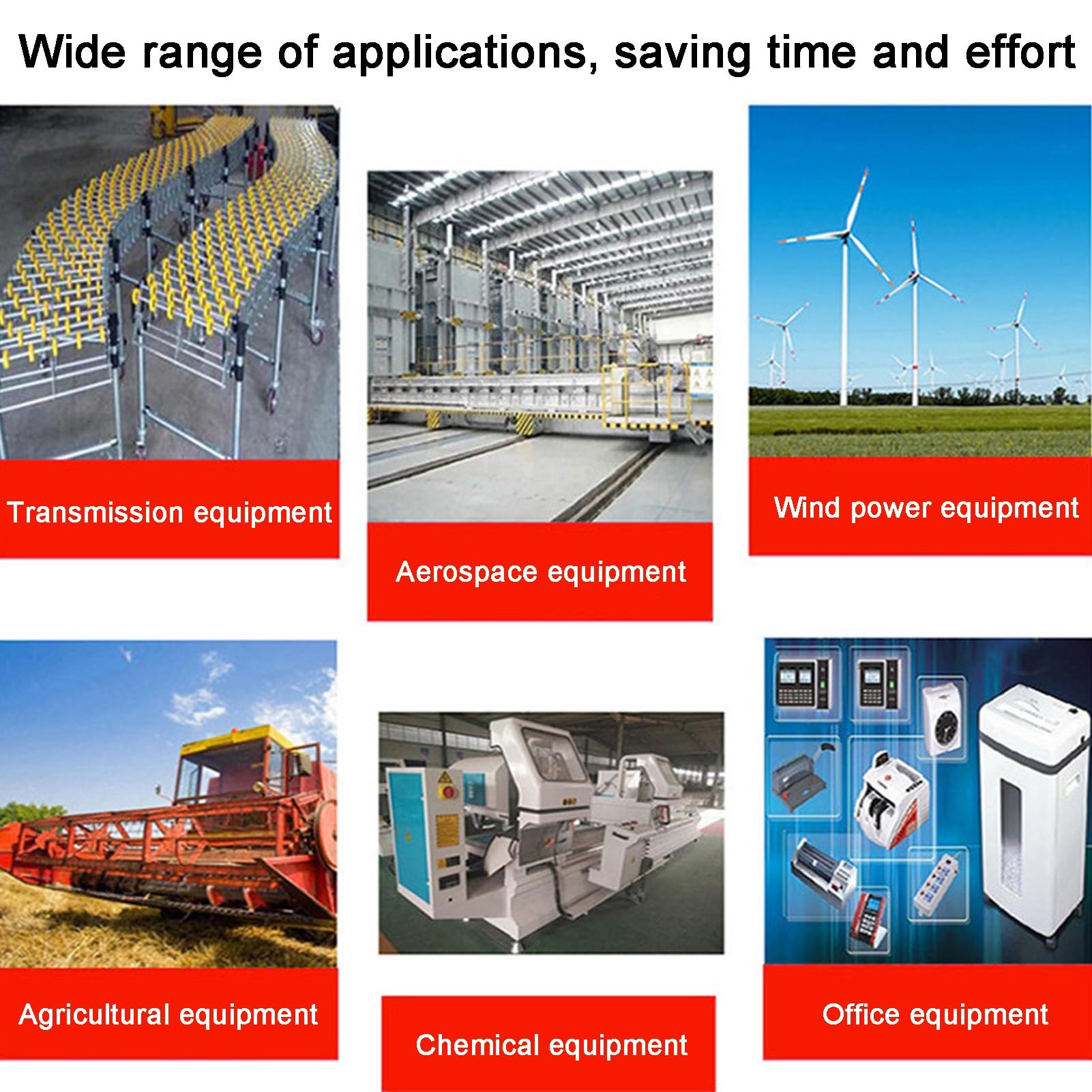 Wytrzymałe łożysko kulkowe do bramy przesuwnej, ocynkowana, przenośnik, szyna przepływowa do obróbki drewna, zdejmowany system wsporników koła pasowego 120 cm (biała, 120 cm)