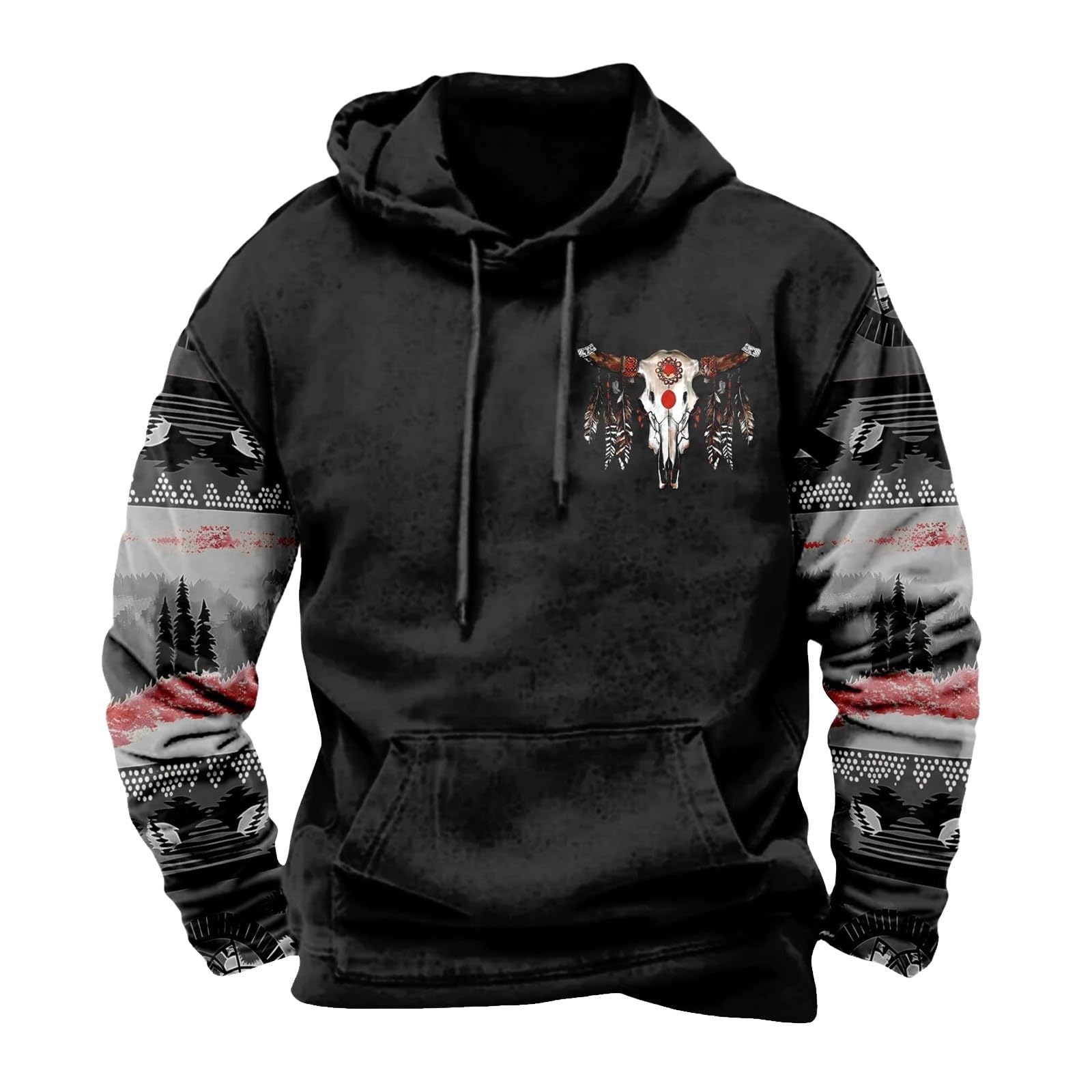 Ropa protección solar hombre con capucha negra sudadera manga larga XL 5