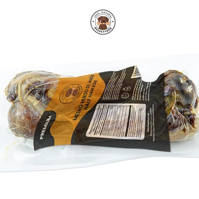 Foto 3 de 7 de GESPETFOOD - Medio Hueso de Jamón para Perros - Pack 20 Uds. - Hueso para Perros - Horneados - 100% Natural