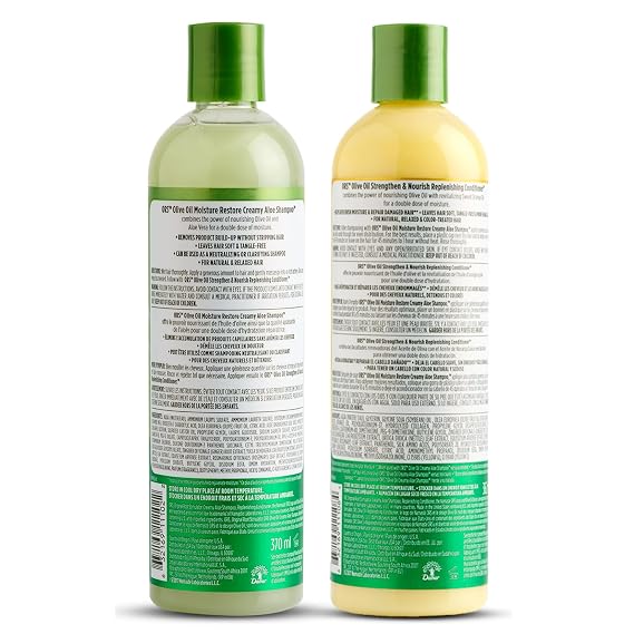 ORS Olive Oil Creamy Aloe Shampoo & Replenishing Conditioner with Orange & Aloe Vera 2 Piece Set