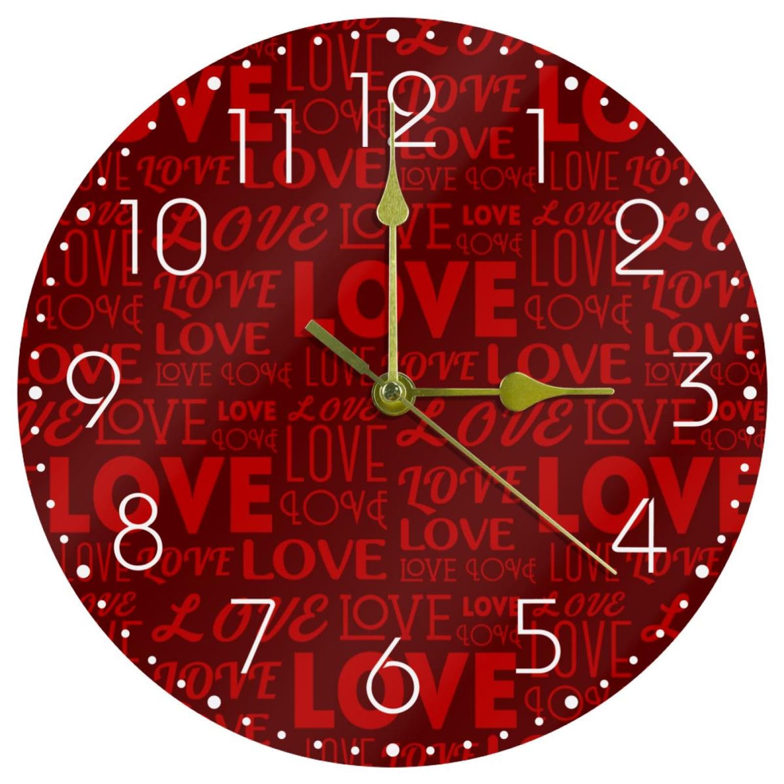 Horloge murale silencieuse pour stopper le tic-tac dans le salon