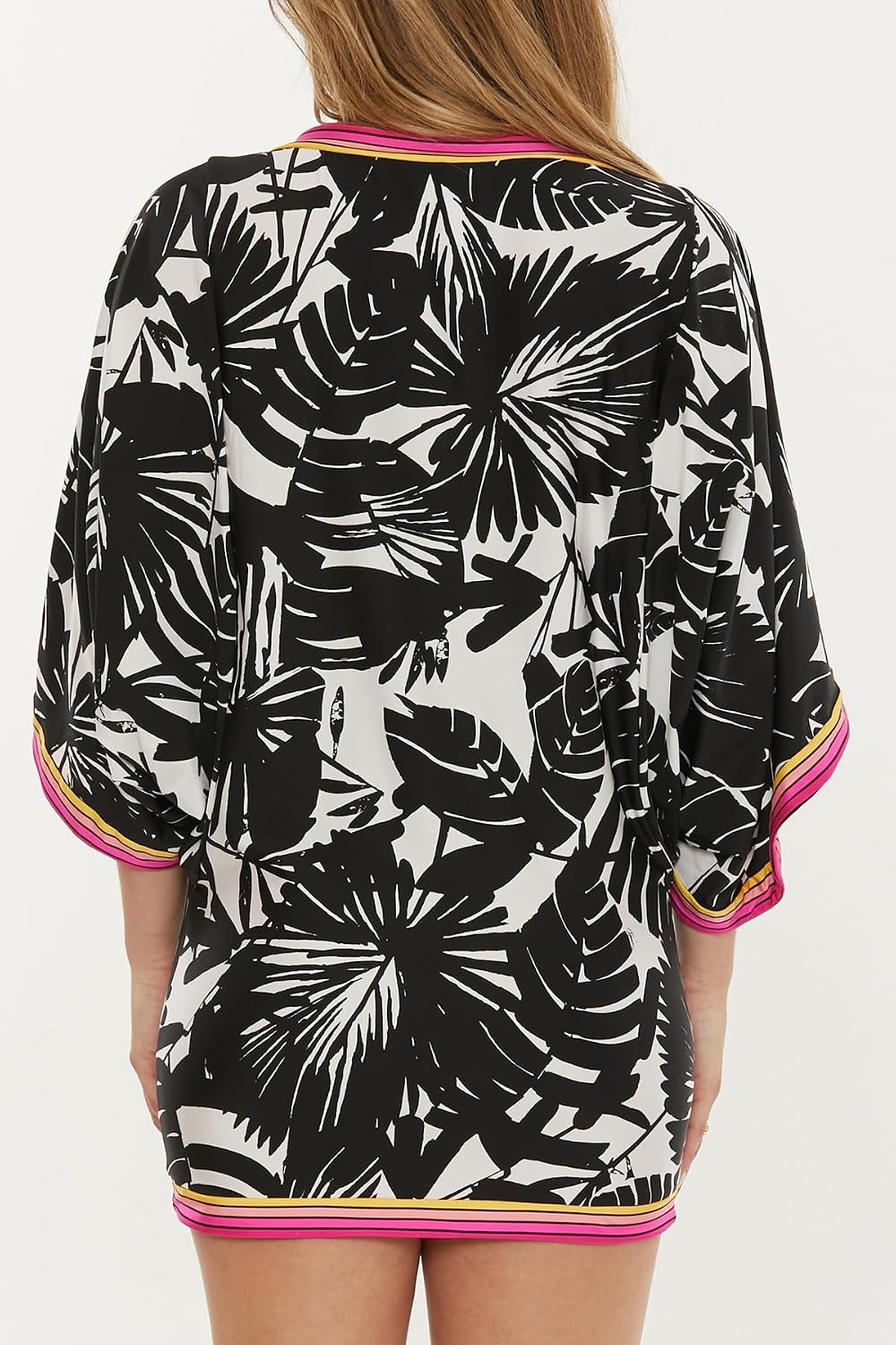 Trina Turk Women's Lennox Swim Dress, Deep V-Neck, Beach Cover Ups for Women
