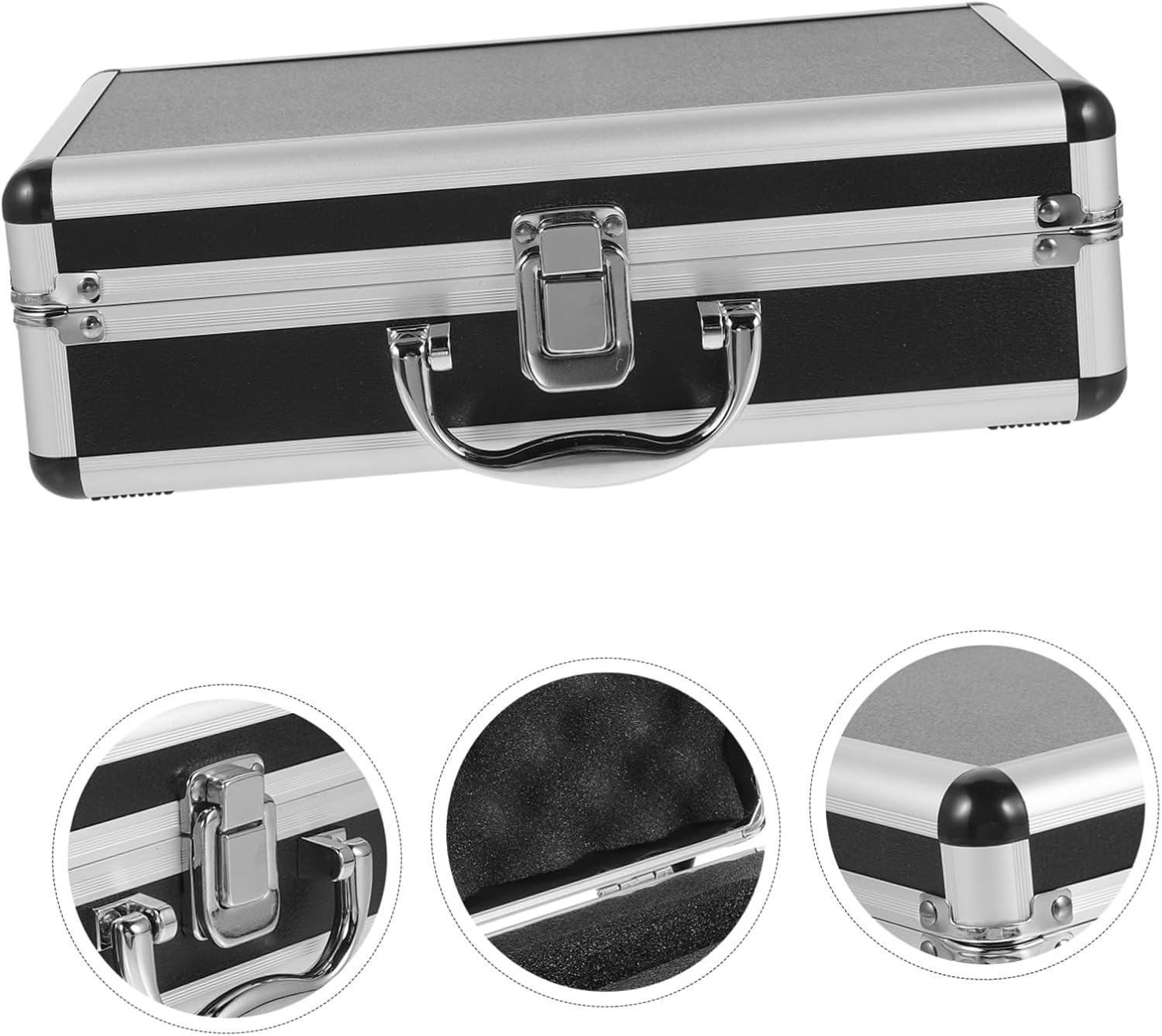 Microphone Case Professional Storage Holder for Wireless Mic Hard Shell Padded Travel-friendly