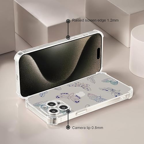 Vista 22 de Roemary Buffertech - Funda protectora para iPhone 13 Pro Max con diseño Golden Retriever, diseño de arcoíris con protector de pantalla