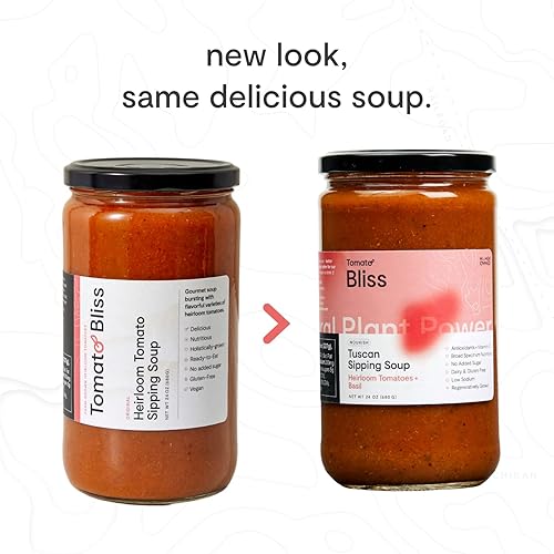 Miniatura 10 de Tomato Bliss - Sopa de tomate de curry de Vadouvan, totalmente natural, sin OMG, vegana, sin lácteos, sin azúcar añadido, sopas de tomate