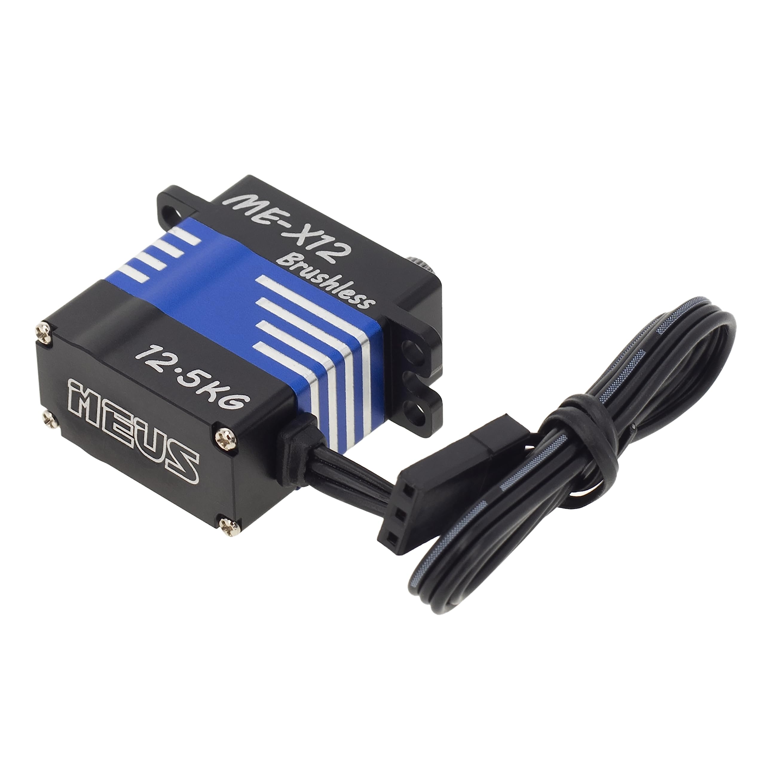 MEUS Racing Coreless RC Micro Servo con coppia elevata 6-8.4V per SCX24 TRX4M 1/24 1/18 RC Crawler Auto giocattolo Veicoli e accessori (V1, 12,5 kg)
