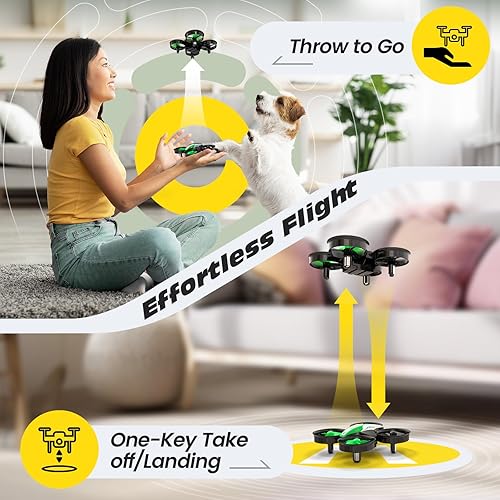 Miniatura 3 de Holy Stone MIni Drone Set HS210 Verde y HS210 Rosa