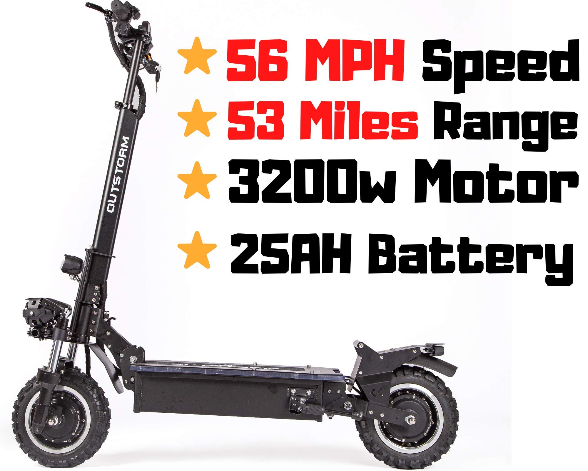 Buy OUTSTORM Folding Electric Scooter for Adults, 56MPH Top Speed, 53