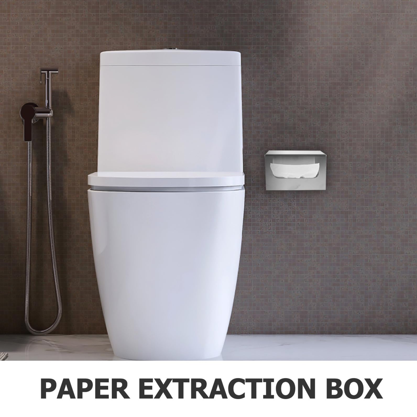 Dispensador de Papel Toalla de Acero Inoxidable Plata, Diseño Montado en Pared Apertura Amplia, Almacenamiento Estable y Ahorro de Espacio para Baños de Alto Tráfico