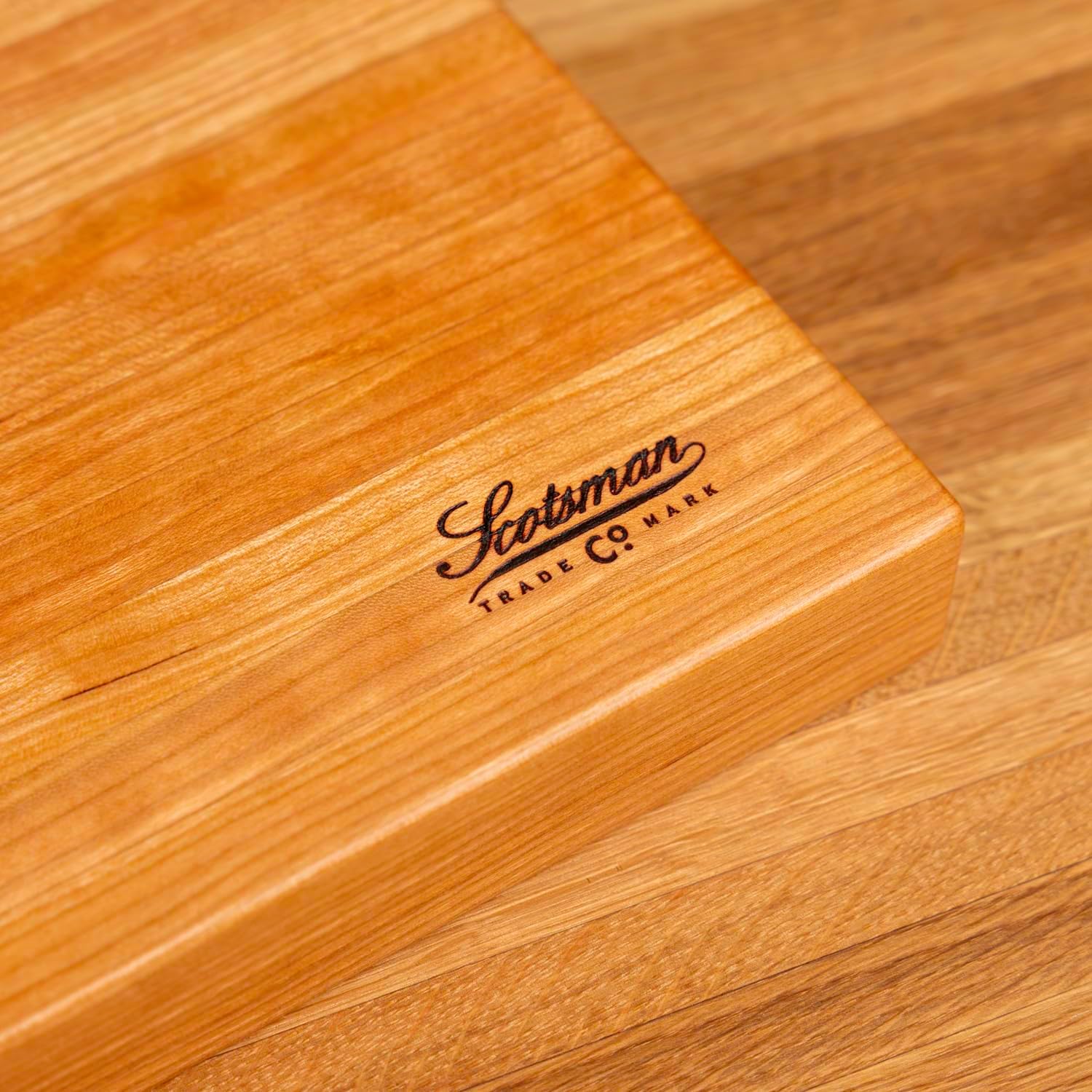 Laurel Mercantile Co. Scotsman Co. Cherry Butcher Block 9.5"" x 12"" x 1.5"", Small