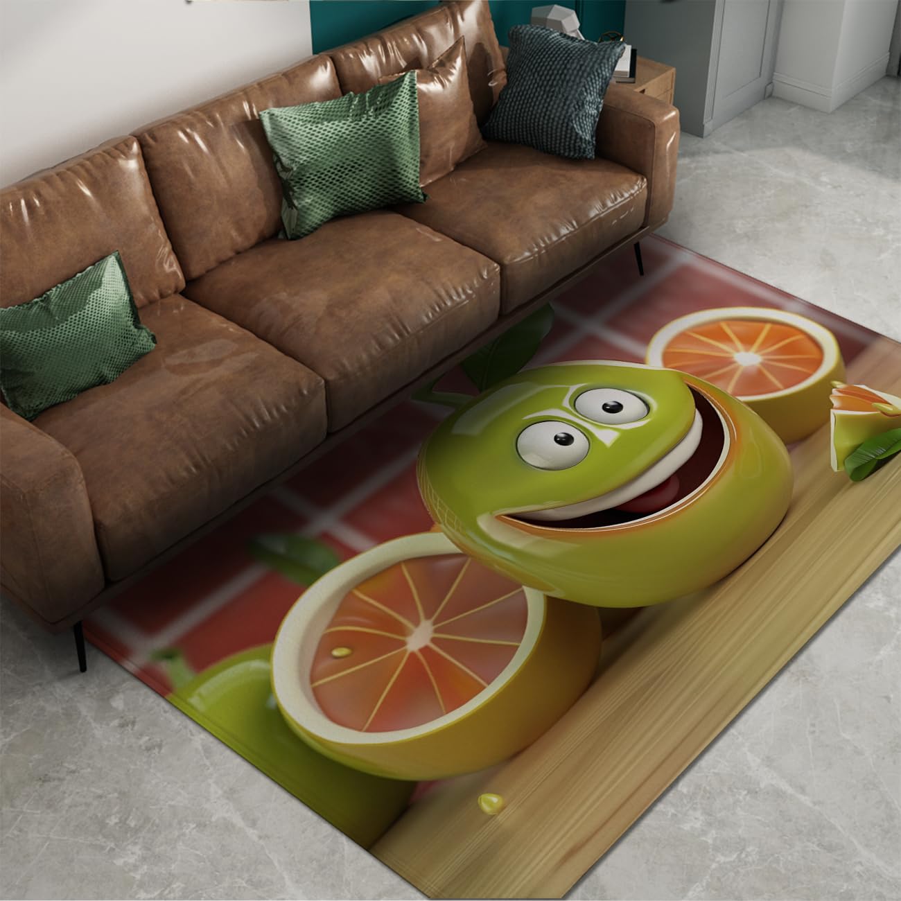Tappeto 90x150 lavabili in lavatrice per bambini Stanza giochi Tappetino la camera da letto antiscivolo a pelo basso Moquette sottile cucina Sala pranzo Casa colonica Nursery