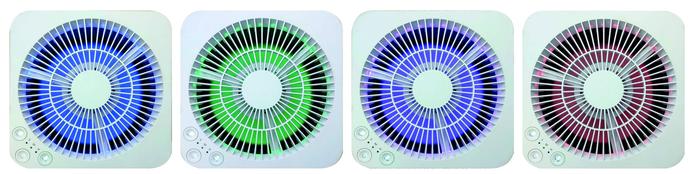 HTW HTWPUR14DUSTCUBE - Purificador luz UV y Sensor 120 m3/h, Hasta 15 m2. Blanco