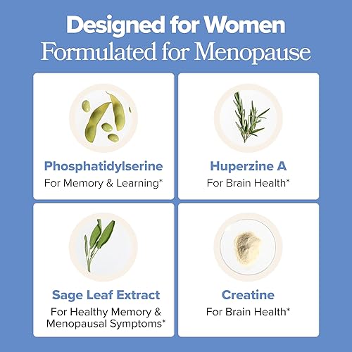 Miniatura 3 de MENO - Cápsulas de apoyo para la salud cerebral y la memoria Apoyo diario para el rendimiento cognitivo, la concentración y el envejecimiento