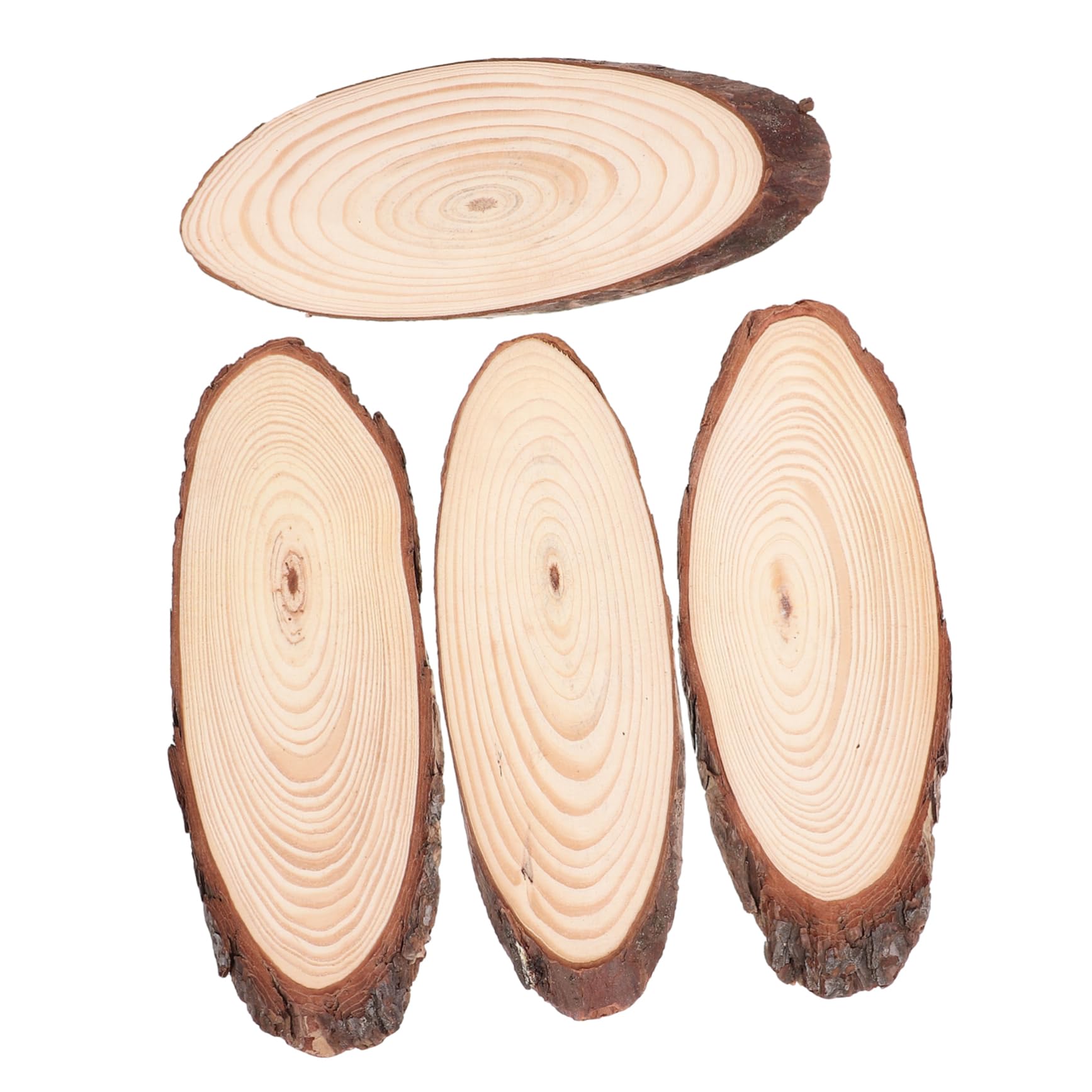 Yardwe 4-Piece Outdoor Ca Wooden Stepping Stones Decor Lawn Patio Stones, Children's Garden Pile