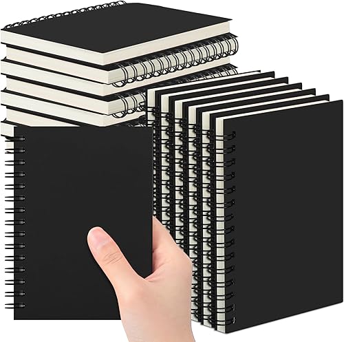 Qilery Paquete de 18 cuadernos A6 con forro en espiral, pequeños diarios de escritura de viaje, cuadernos de bolsillo de 4 x 5.5 pulgadas, coloridos