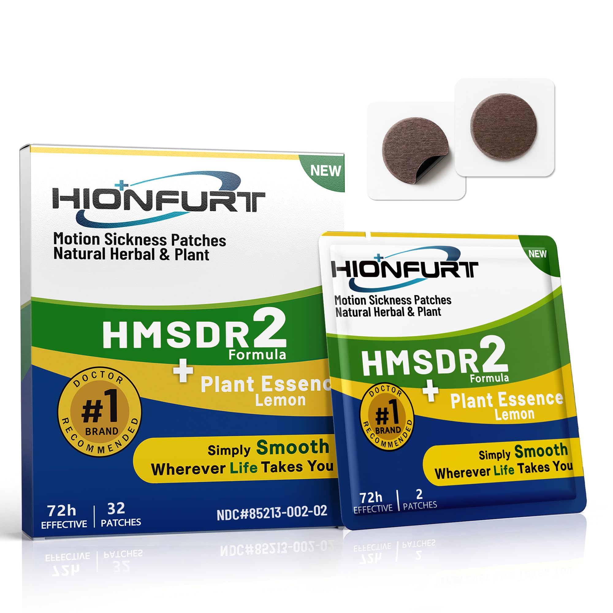 Hionfurt 32ct Motion Sickness Patches, Non-Drowsy Herbal Relief — Amazon image 15