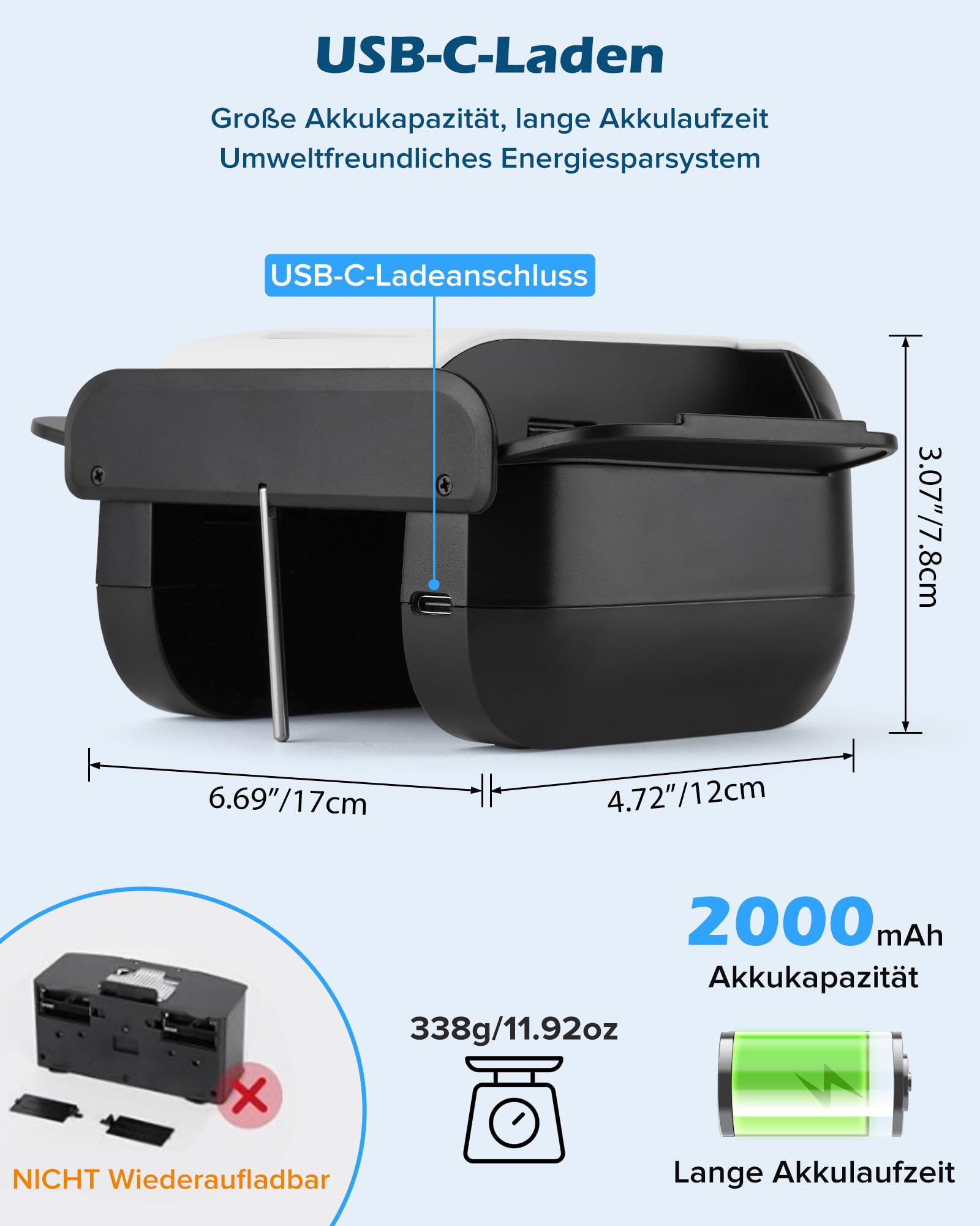 Kartenmischmaschine Elektrische, Automatischer Kartenmischer für 1–2 Decks One-Press Auto & Manueller Wiederaufladbar 2000mAh Geräuscharm für Poker UNO Blackjack Skip-BO Phase 10 Texas Hold'em