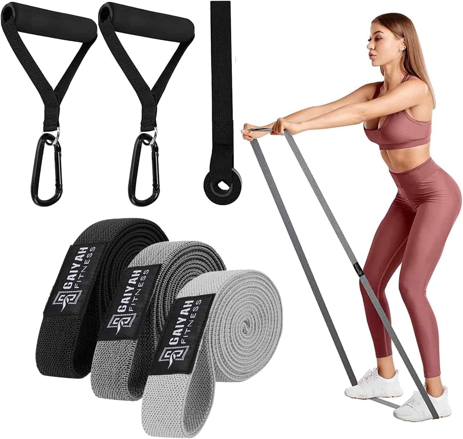 Long Bands for Working Out - Long Resistance Bands for Women Long Workout Bands Long Resistance Bands for Working Out Long Loop Resistance Bands Large Loop Resistance Bands Body Bands for Working Out