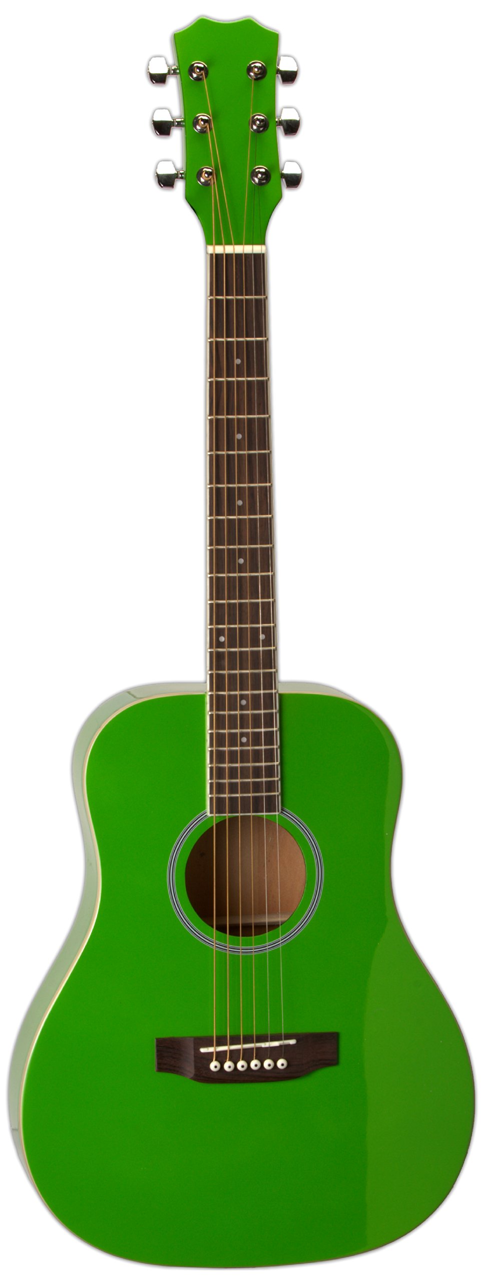 Stony River SRMD1 GRN Mini-Dreadnought Acoustic Guitar, Green