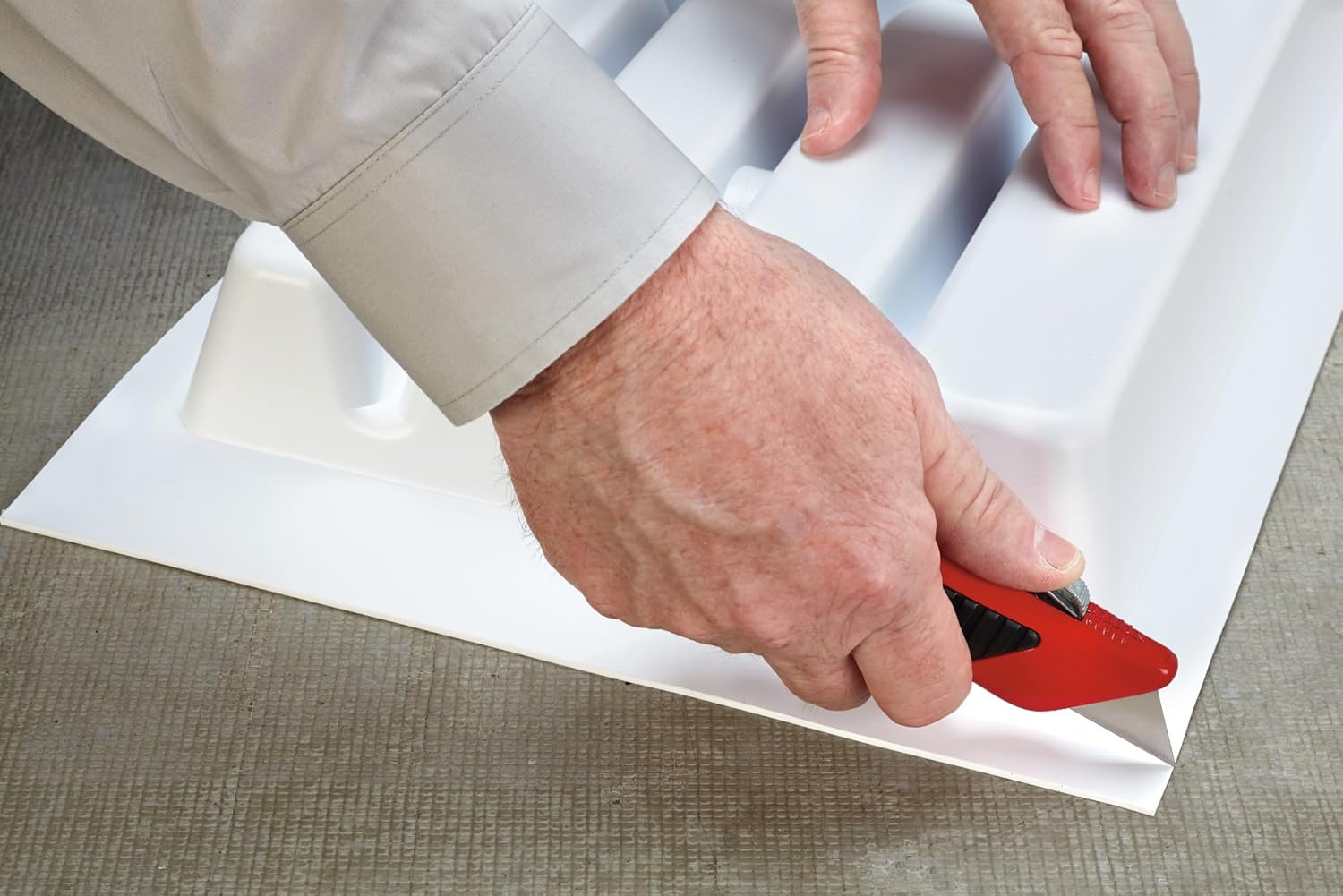 Rev-A-Shelf Polymer Trim-to-Fit Glossy Drawer Insert Utensil Organizer