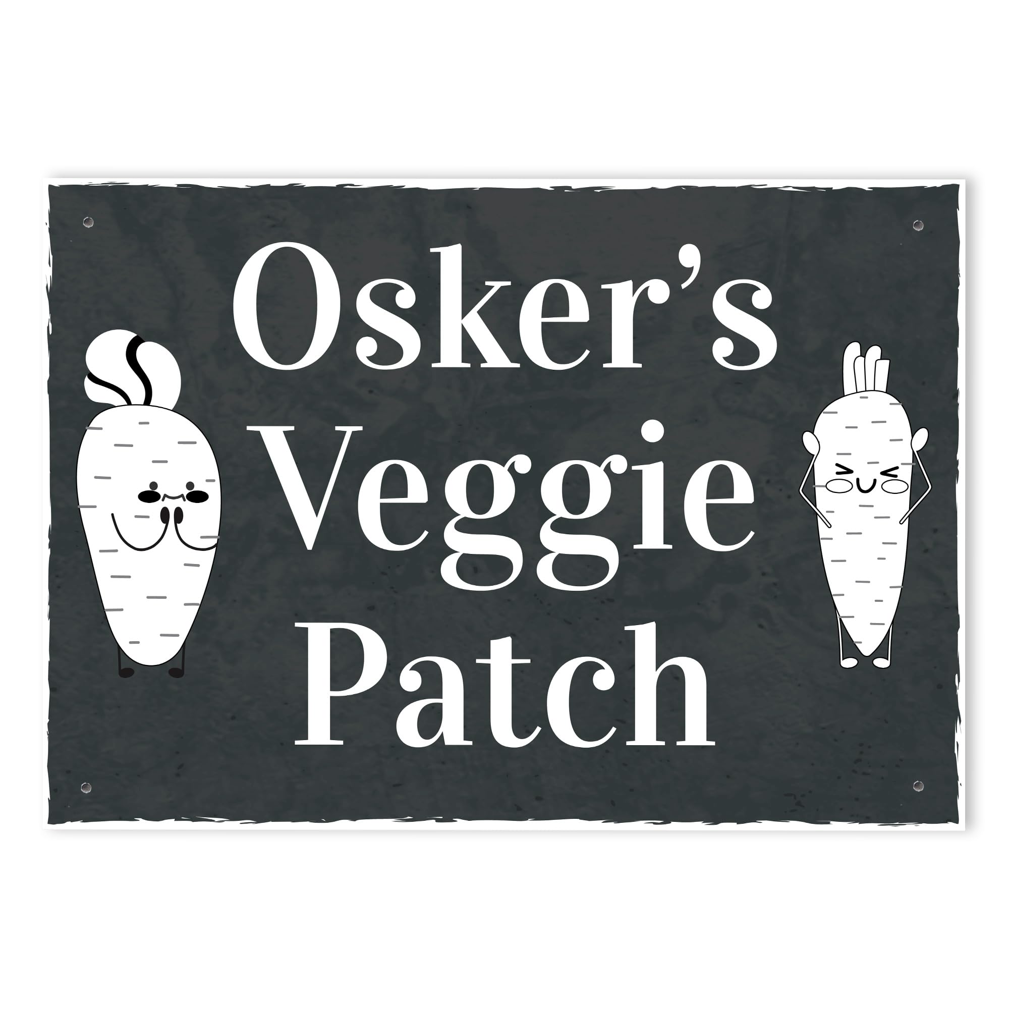 Red Ocean PERSONALISED Veggie Patch Sign For Garden Vegetable Patch Sign Garden Signs Shed Sign Hanging Wall Door Plaque Gift For Kids Him Her Outdoor Sign For Garden