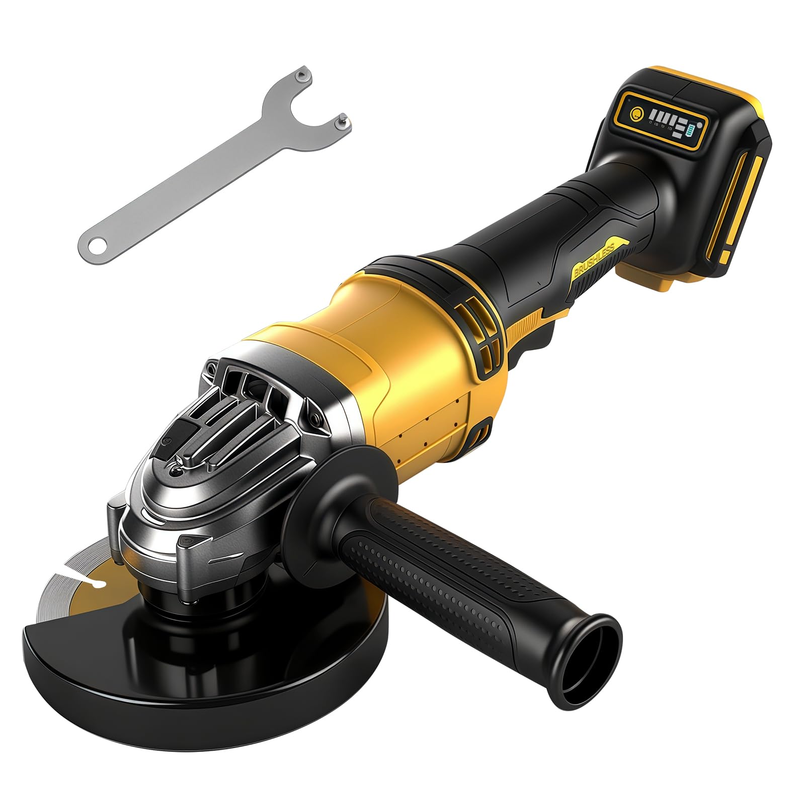 Photo 1 of DCVBONY 5-Inch Angle Grinder - Brushless, 3-Speed, Tool Only
