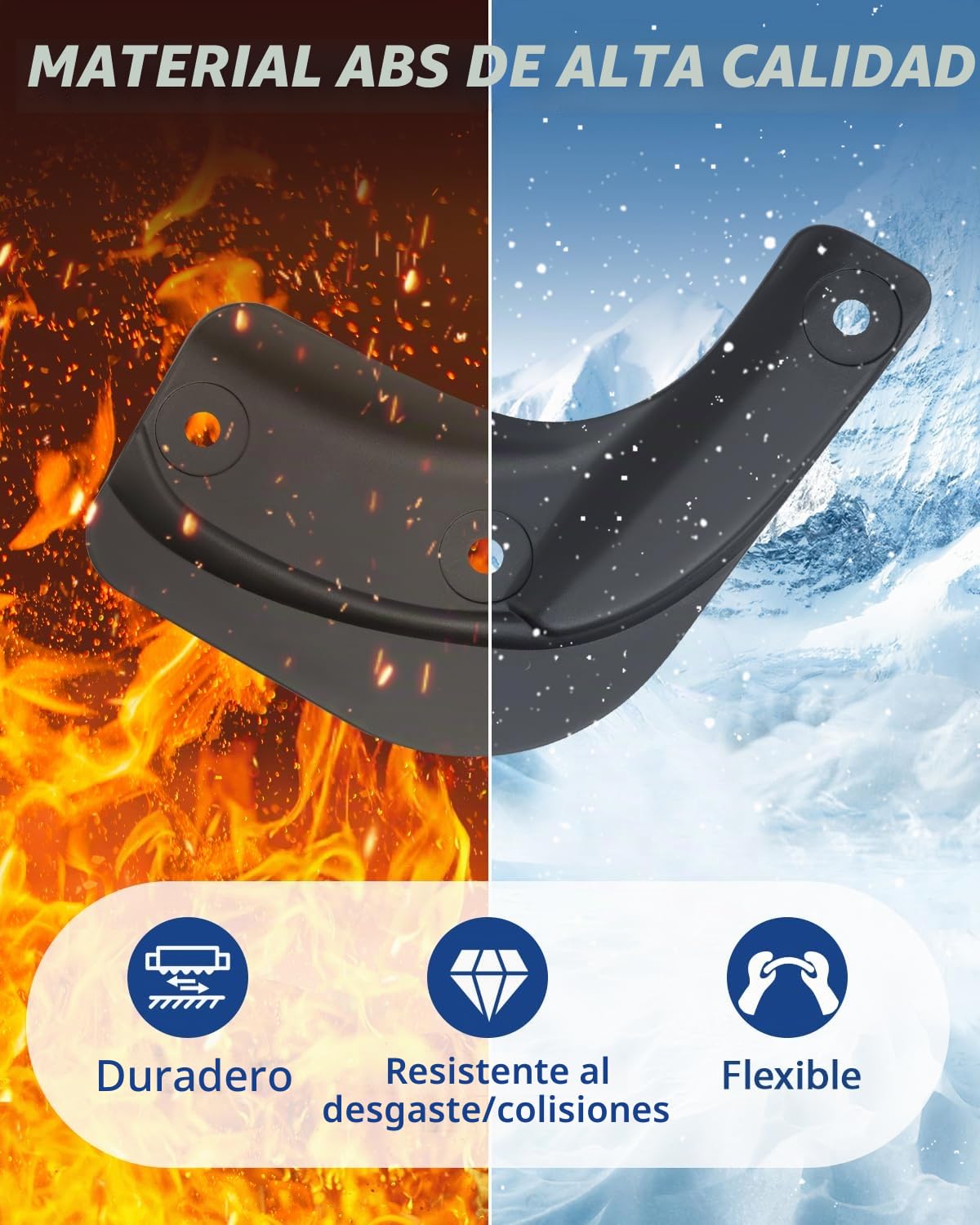 [4 Piezas] Guardabarros para Tesla Model 3 2024 2025, Model 3 Highland Protectores de Guardabarros Delantero y Trasero, Accesorios Mud Flaps con Tornillos de Montaje, No Necesita Taladrar