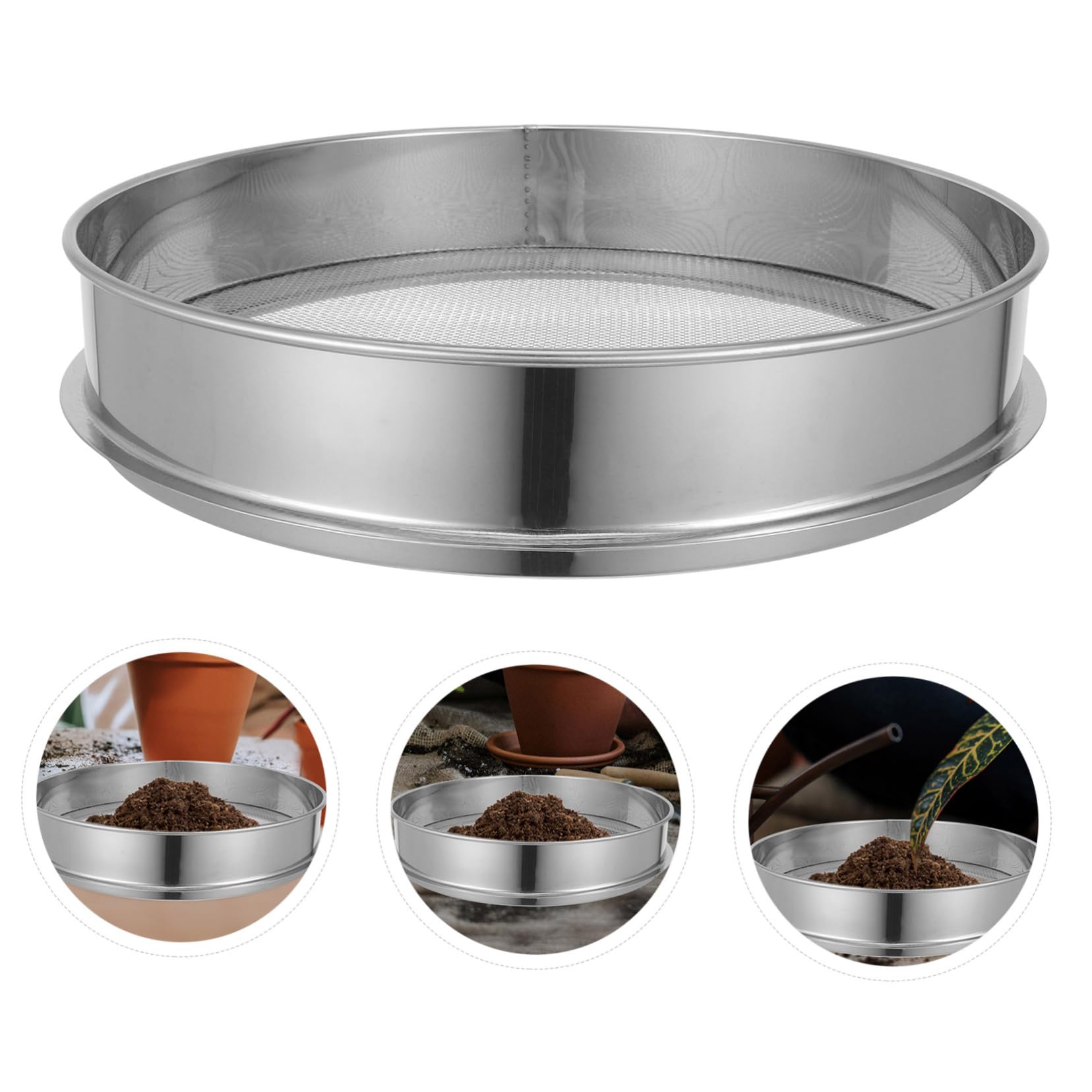 OFFSCH Convenient Sieve Strainer Soil Sieve for Gardening Easy to Clean and Maintain
